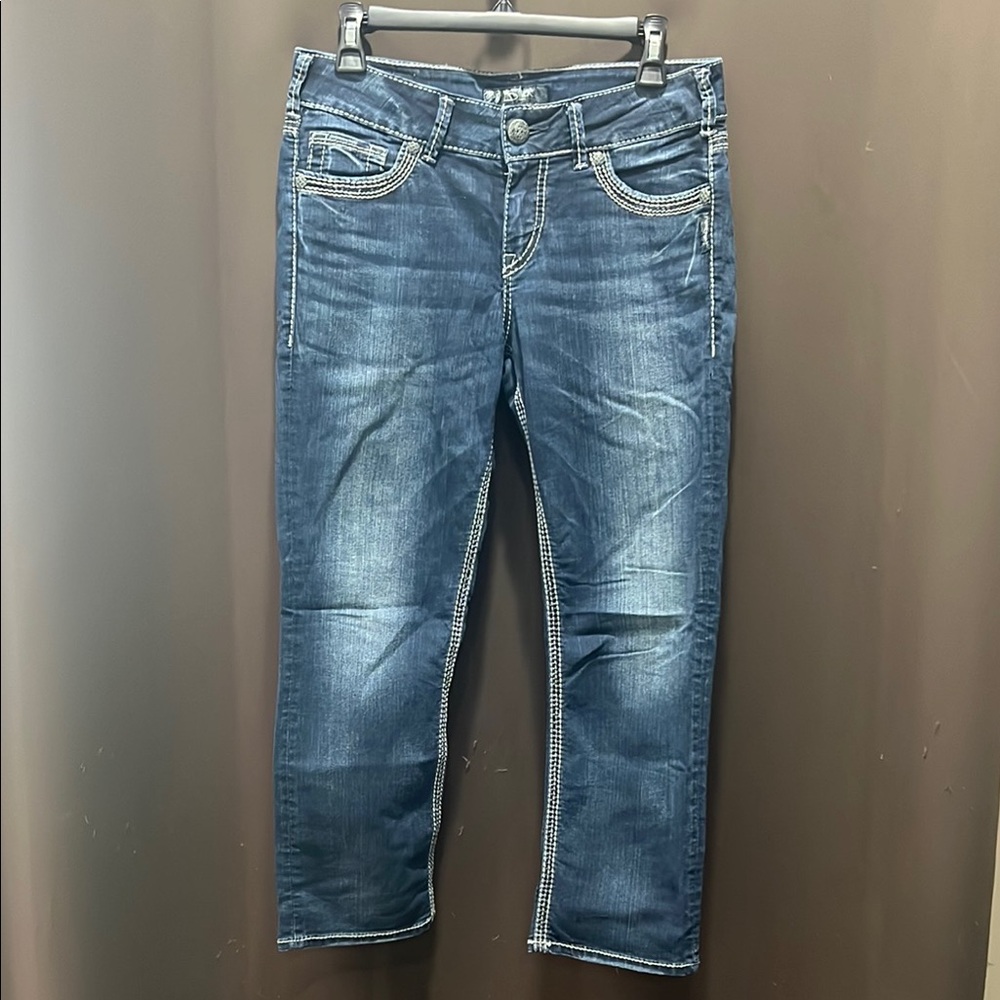 Silver Jeans, Suki Capri, Size 29